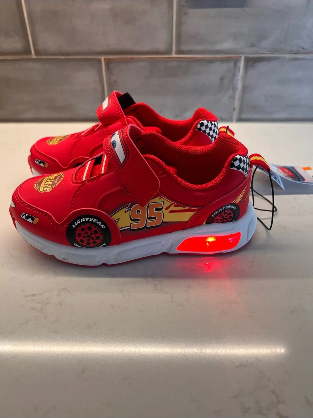 Red Lightning McQueen Kids Sneakers
